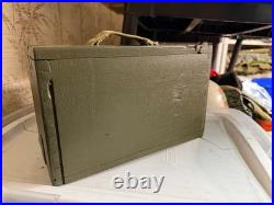 Original Wwi Wwii Us Army M1917 Browning 1919 Wooden Ammo Chest Box
