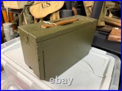 Original Wwi Wwii Us Army M1917 Browning 1919 Wooden Ammo Chest Box