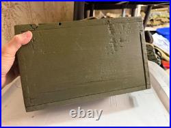Original Wwi Wwii Us Army M1917 Browning 1919 Wooden Ammo Chest Box