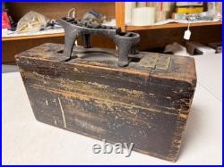 Original Wwi Wwii Us Army M1917 Browning 1919 Wooden Ammo Chest Box-unit Marked