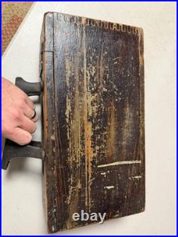 Original Wwi Wwii Us Army M1917 Browning 1919 Wooden Ammo Chest Box-unit Marked