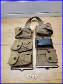 Original Wwi Wwii Us Army M1918 Bar Browning Gunner Ammo Belt