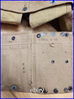 Original Wwi Wwii Us Army M1918 Bar Browning Gunner Ammo Belt