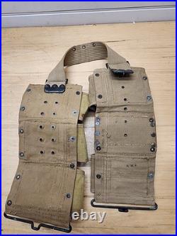 Original Wwi Wwii Us Army M1918 Bar Browning Gunner Ammo Belt