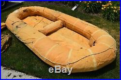 Original Wwii Army Air Corps Aircraft Survival Rubber Life Raft Boat Kit 1945