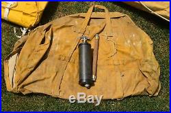 Original Wwii Army Air Corps Aircraft Survival Rubber Life Raft Boat Kit 1945