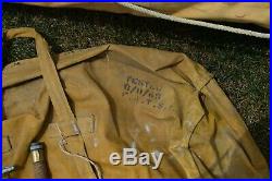 Original Wwii Army Air Corps Aircraft Survival Rubber Life Raft Boat Kit 1945