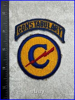 Original Wwii Army Military Constabulary + Tab Patch