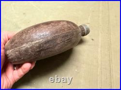 Original Wwii German Army Infantry M31 Afrika Korp Coconut Wooden Canteen-1942