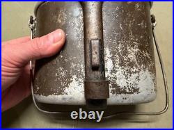 Original Wwii German Army Infantry M31 Mess Kit Tin Kit-dated 1938