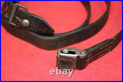 Original Wwii German Army Officer Leather Sling Strap Mp