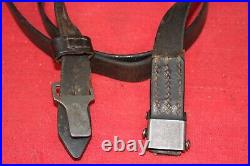 Original Wwii German Army Officer Leather Sling Strap Mp