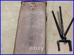 Original Wwii Ija Japanese Army 8x6 Artillery Trench Periscope Tripod & Case