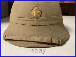 Original Wwii Ija Japanese Army Summer Pith Helmet