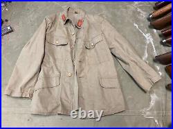 Original Wwii Ija Japanese Army Type 98 Summer Field Tunic-small 38r