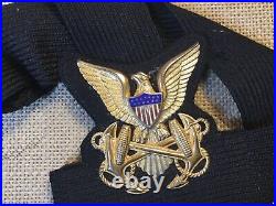Original Wwii Scarce Army Transport Service Visor Cap Badge & Band Sterling