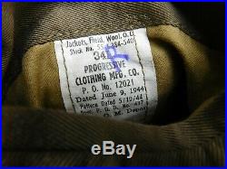 Original Wwii U. S. 9th Army Air Force Aaf Ike Jacket Uniform Group With ID