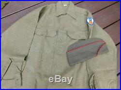 Original Wwii U. S. 9th Army Air Force Aaf Ike Jacket Uniform Group With ID