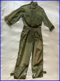 Original Wwii U. S. Army Coveralls Suit, Working, One Piece, Hbt 1938