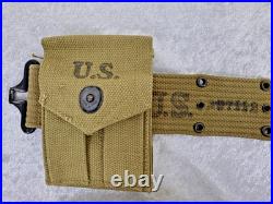 Original Wwii USA Army M1936 Pistol Belt