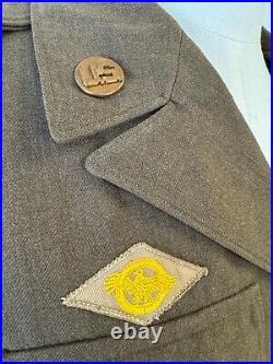 Original Wwii Us Army 13th And 20th Armored Division Ike Jacket