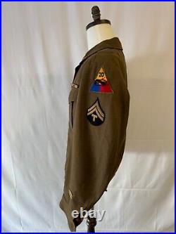 Original Wwii Us Army 13th And 20th Armored Division Ike Jacket