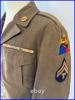 Original Wwii Us Army 20th & 13th Armored Division Technician 5th Grade