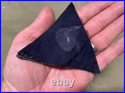 Original Wwii Us Army 2nd Armored Tank Division Jacket Insignia Patch-silk Back