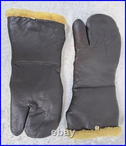 Original Wwii Us Army Air Force A-9 Flying Leather Gloves Pair Original Wwii Us Army Air Force A-9 Flying Leather Gloves Pair