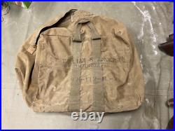 Original Wwii Us Army Air Force Aaf Aviators Pilot Kit Carry Bag An6505-1