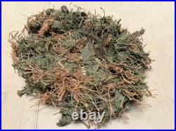 Original Wwii Us Army Airborne Paratrooper Jump Helmet Net With Camo Scrim