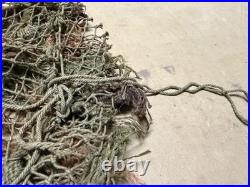 Original Wwii Us Army Airborne Paratrooper Jump Helmet Net With Camo Scrim