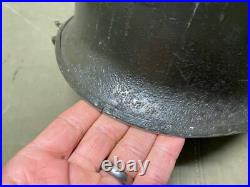 Original Wwii Us Army Airborne Paratrooper M1c Helmet Shell, Front Seam