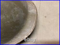 Original Wwii Us Army Airborne Paratrooper M1c Helmet Shell, Rear Seam