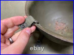 Original Wwii Us Army Airborne Paratrooper M1c Helmet Shell, Rear Seam