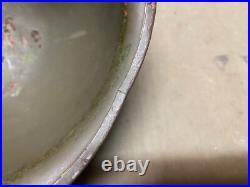 Original Wwii Us Army Airborne Paratrooper M1c Helmet Shell, Rear Seam