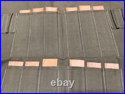 Original Wwii Us Army Butchers Outfit Tool Steak Knife Utensils Roll & Inserts