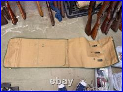 Original Wwii Us Army Infantry Canvas Workers Roll Carry Case