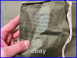 Original Wwii Us Army Infantry Jungle Waterproof Barrack Laundry Carry Bag