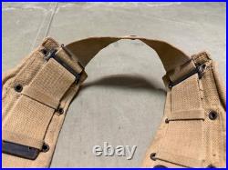 Original Wwii Us Army Infantry M1 Garand Rifle Ammo Belt-british Made, 1944
