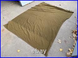 Original Wwii Us Army Infantry M1934 Wool Field Blanket-post War Date Referb Tag