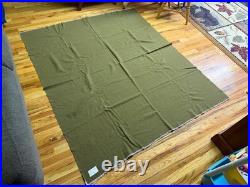 Original Wwii Us Army Infantry M1934 Wool Field Blanket-taged, Dated 1940