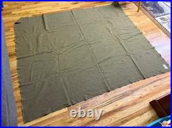 Original Wwii Us Army Infantry M1934 Wool Field Blanket-taged, Dated 1940