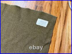 Original Wwii Us Army Infantry M1934 Wool Field Blanket-taged, Dated 1940