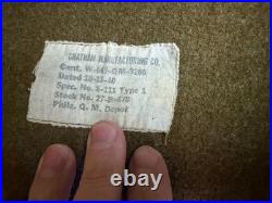 Original Wwii Us Army Infantry M1934 Wool Field Blanket-taged, Dated 1940