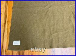 Original Wwii Us Army Infantry M1934 Wool Field Blanket-taged, Dated 1940