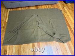Original Wwii Us Army Infantry M1934 Wool Field Blanket-taged, Dated 1940