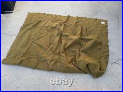 Original Wwii Us Army Infantry M1934 Wool Field Blanket-taged, Dated 1942