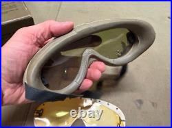 Original Wwii Us Army Infantry M1938 Dust Wind Goggles- Polaroid