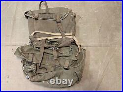 Original Wwii Us Army Infantry M1944 Upper Field Pack & Suspenders Set